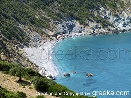 la Plage de Megas Gialos